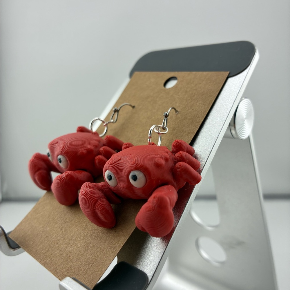 Red Crab Earrings